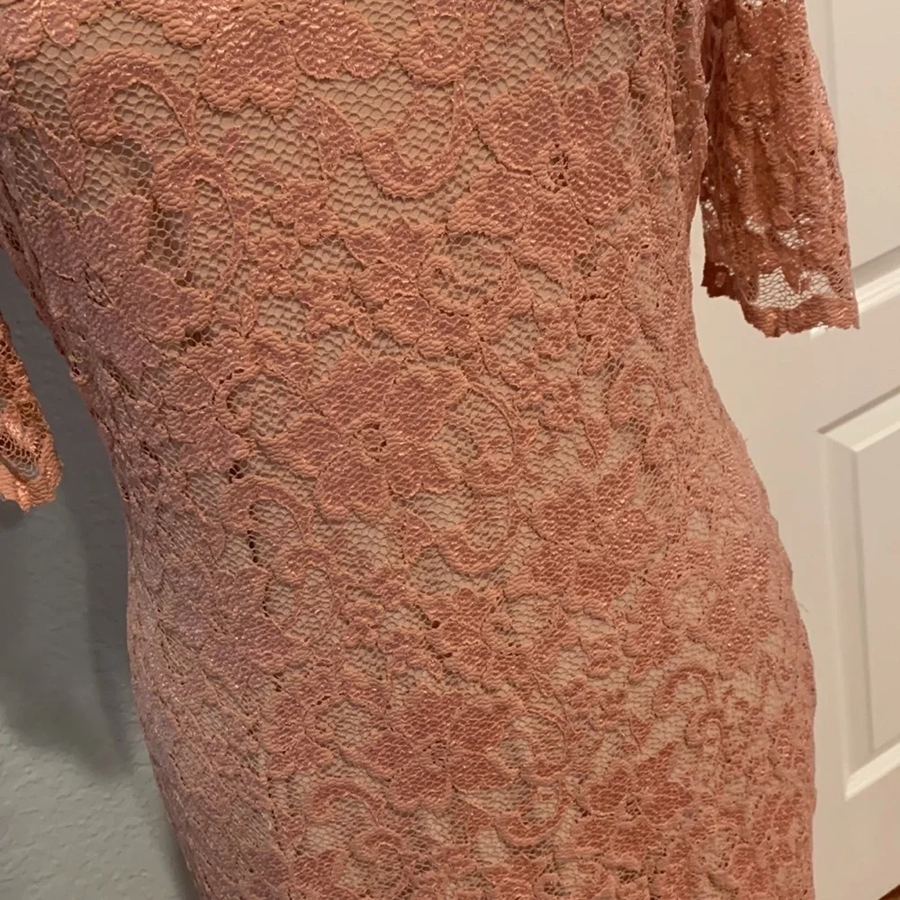Belle Badgley Mischka Lace Cocktail Dress • Sz 12 • NWT! - Picture 5 of 14